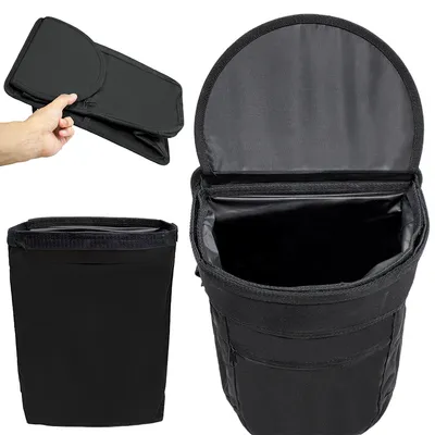 Amazon 600 Oxford Leakproof Waterproof Car Trash Can with Lid