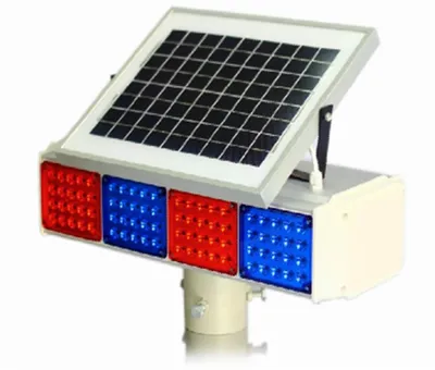 Two- Side Solar Energy LED Traffic Signal Flashlight (TR006)