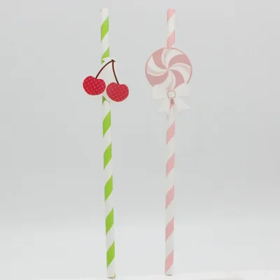 Bright and Eco-Conscious Paper Straws for Celebratory Occasions