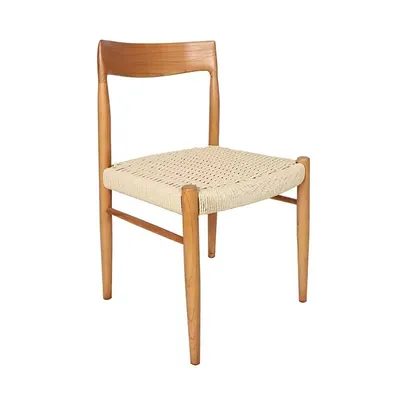 Sillas Ratan Factory Outlet Rattan New Design Chair Solid Wood Hotel Dining Chair