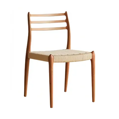 Nordic Black Rattan Solid Wooden Room Modern Wooden Dining Chair