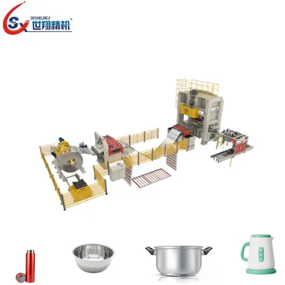 Sx1300X2.0mm Industrial Sheet Metal Stamping Large Scale Oscillating Blanking Line for Factories