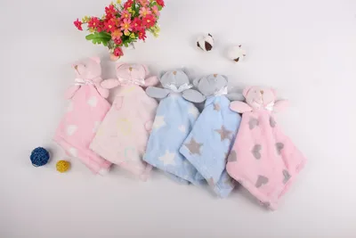 Factory Plush Cute Comforter Soft Bear Security Blanket