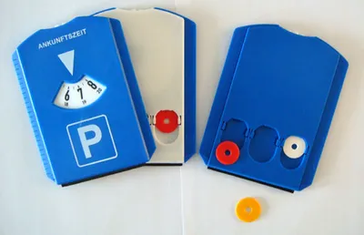 Plastic Parking Disc with Chips Ice Scraper