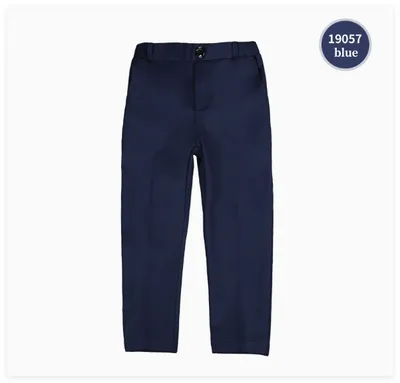 Boys' Formal Straight-Leg Dress Pants Elastic Waist Kids' Essential School Uniform Pants