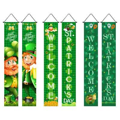 Happy Birthday Double Sided Manufacturer Explosive Birthday Party Banner Customize Patterns Door Hanging Flag