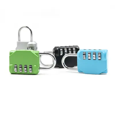 Xmm-8023A Factory Supply Stocks 4 Colors Available Resettable Password Combination Padlock Mailbox 4 Digits Code Combination Lock