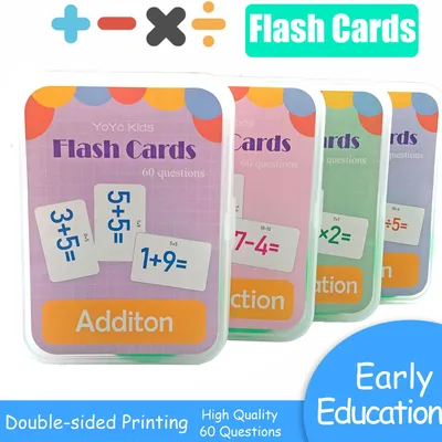 Supply Children Mathematics Learning Card Educational Tool