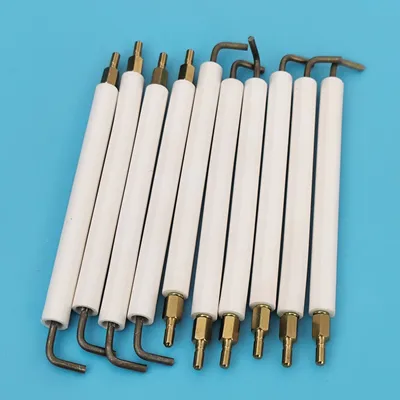Insulator Glazed Alumina Electrode Ignition Gas Stove 95 Al2O3 Ceramic Stove Igniter