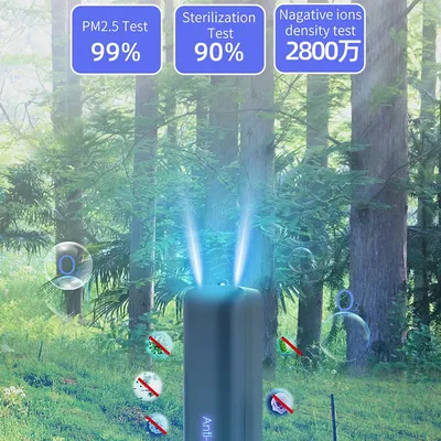 USB Ionizer Purifiers Wearable Personal Necklace Air Purifier Negative Ion Mini Ionic Neck Air Cleaner