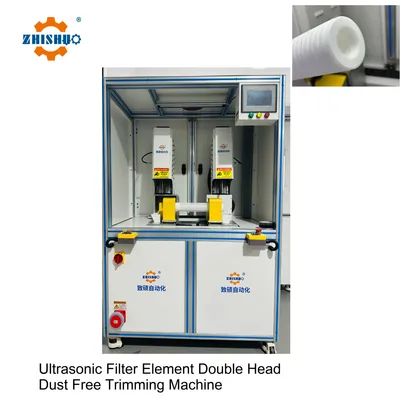 Ultrasonic Filter Element Double Head Dust Free Trimming Machine