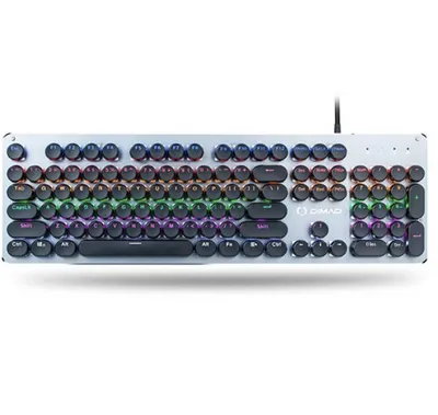 Metal Punk Style Gx30 USB Wired Mechanical Brushed Aluminum Game Keyboard with No Conflict Button