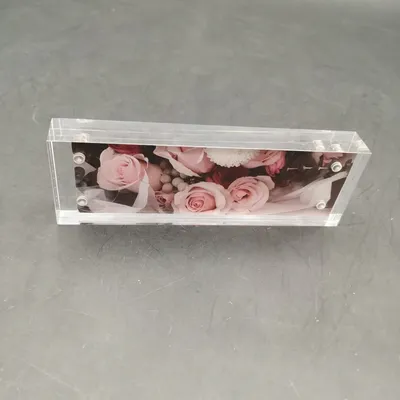 2X6 Clear Acrylic Magnetic Photo Picture Frame