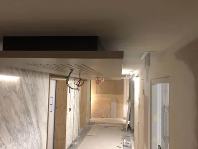 Timber Veneer Ceiling with Sound Absorption Holes for Hotels
