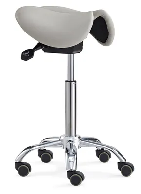 Swivel Split Saddle Seat Adjustable Lab Chair Medical Stool