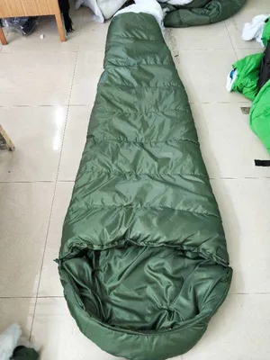 Green Sleeping Bag Ministry Mummy Style, Warm Sleeping Mat
