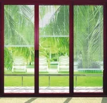 Hollow Shutter Glass Partition