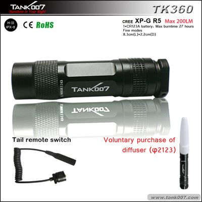 CREE (R5) LED Five Mode Mini Hunting Flashlight Tk360