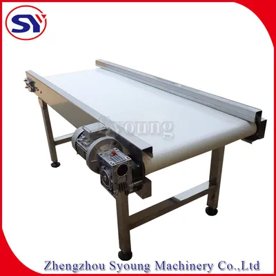 Bulky Material Handling Portable PU Belt Conveyor Rubber Belt