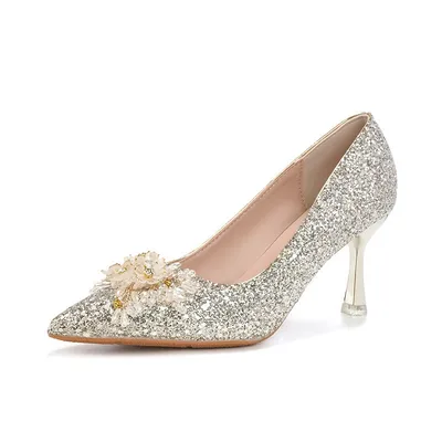 Fa316-A225 New Bride's Shoes for Parties, Non Tiring Heel Shoes