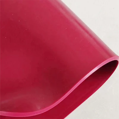 High Abrasion Red Natural Rubber Sheet Elastic Latex Rubber Sheet 40 Shore for Rubber Lining