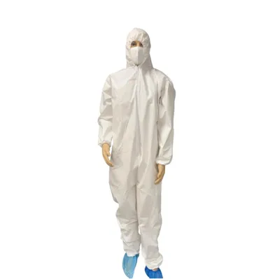 Personal Protective Equipment Chemical Protection Clean Room Disposable Coverall Hazmat Suit