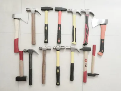 British Type Claw Hammer with Fiber Glass Handle