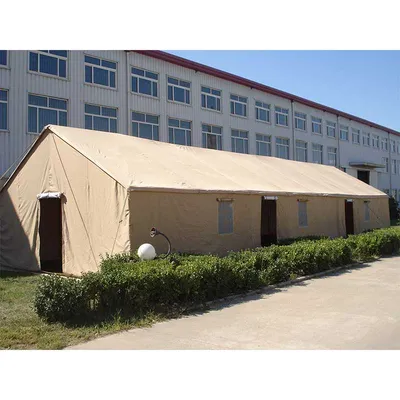 Durable Waterproof Khaki Camping Tent for All Weather