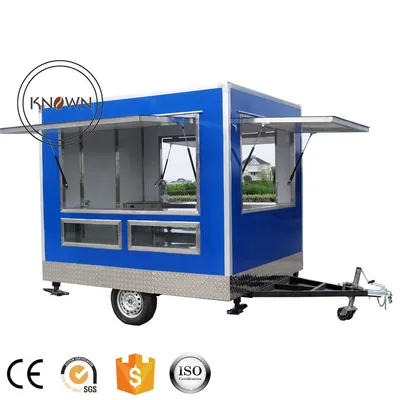 2019 Popular Square 2.8m Long Customized Food Cart Trailer Food Truck