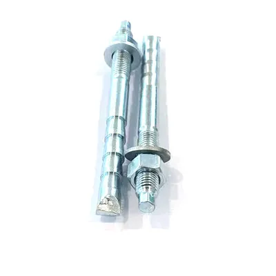 White Blue Zinc Plated Chemical Stud Anchor with Washer and Nut