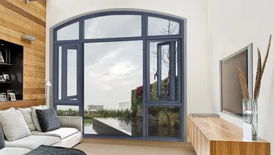 Aluminum Alloy Sliding Window, Flat Window, Folding Window, Balcony Window, Fixed Window Yg-S091104