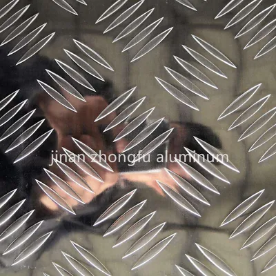 5 Bars Surface Chequer Plate Embossed Aluminum Checkered Plate