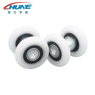 Axle Mounted I-Beam Nylon Pulley for Heavy Duty Sliding Door Hardware System