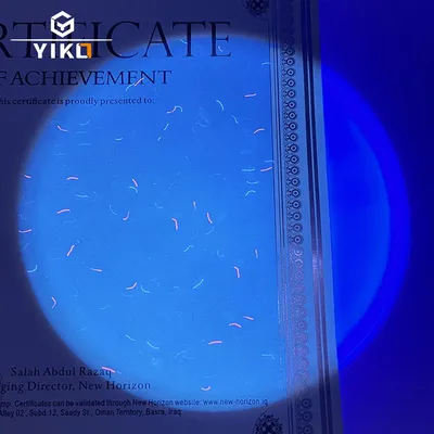 Anti-Copy Security Paper UV Fibers Diploma Certificate for University