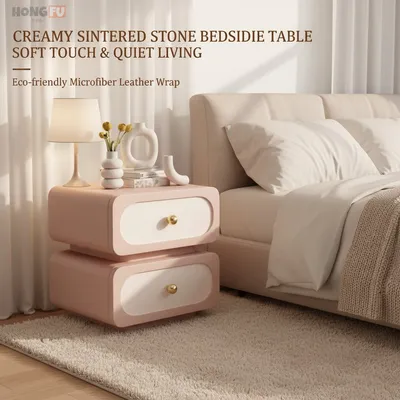 Bedside Cabinet with Single Drawer, Bedroom Organizer Table Furniture Nightstand Bedside Table