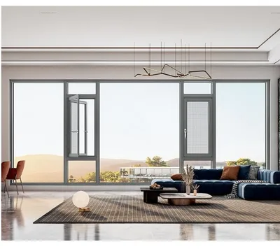 Double Glazed Metal Aluminum Casement Window with Screen