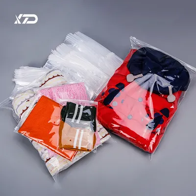 Self Adhesive Eco Friendly Biodegradable Composite Material Tote/Jewelry/Garment Packaging Transparent Ziplock Reusable Plastic Bag
