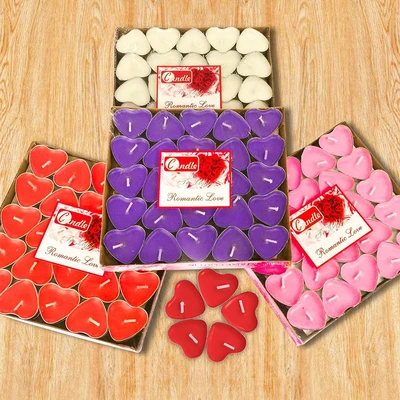 100 Pack Unscented Smokeless Paraffin 4 Hour Tea Lights Candles