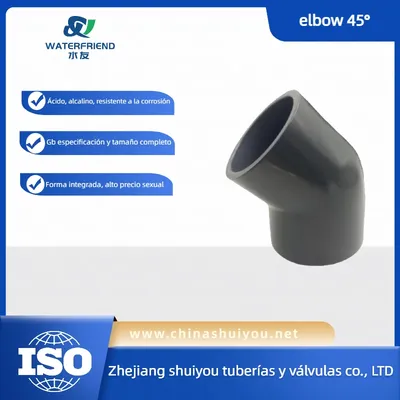 Water Treatment. GB Standard PVC Pipe Fittings 45 Degrees Plastic Elbow Industry