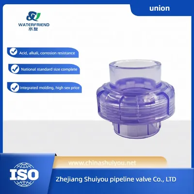 National Standard High Quality PVC Transparent Ball Valve Union, OEM