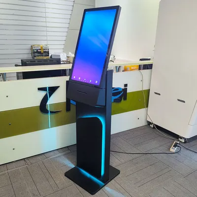 27 Inch Easy Installation Floor Stand Information Kiosk HD Touch Screen Kiosk