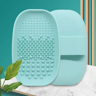 High-Quality Supplier Provide Brush Cleaning Pad Tray Drying Rack Holder Cleaning Pad Silicone Makeup Brush Cleaning Pad