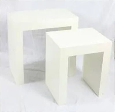 Wooden MDF Footstool Display Book Rack Cube Shelves (FY1002)