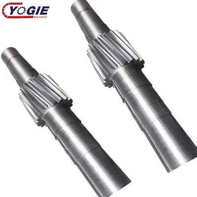 China Manufacturer Custom Main Drive Pinion Shaft Forging Long Spline Large Helical Gear Shaft
