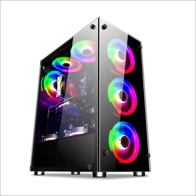 Tempered Glass Design Transparent Computer Gaming Cases