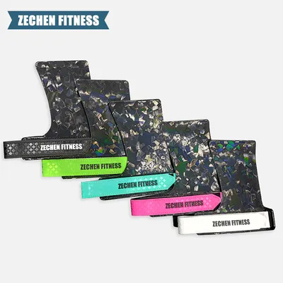 OEM Wholesale Non-Slip Shine Hand Grips Silicone Crossfit Grips Without Chalk for Men and Women