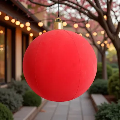 Red Christmas Ball Matt Finish