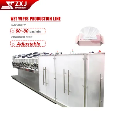 Wet Wipes Machine for Baby Wipes Adult Wipes Folding and Packaging Production Line