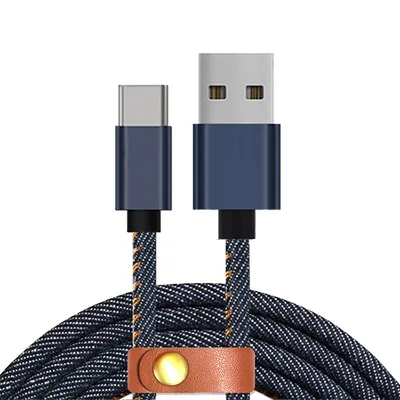 Mfi Certified USB Charging Data Cable with Jean Braided for Smartphone