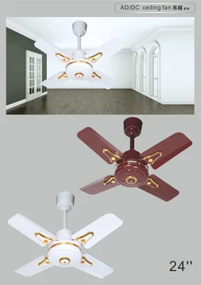 Energy-Efficient 24-Inch DC Ceiling Fan for Industrial Spaces